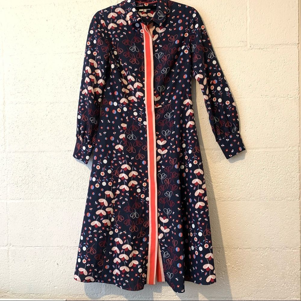 Boden Floral Print Dress with matching belt